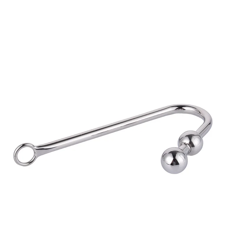 Stainless Steel Anal Hook Metal Butt Plug With Ball Anal Plug Anal Dilator Adult Bondage Slave Games For Lover Men