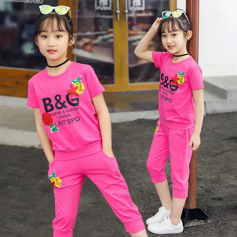 Children Clothing Sets Girls Suits Baby Cotton Sportswear Casual kids Letters Short Tops Pants Infantis Roupas 
Children Clothing Sets Girls Suits Baby Cotton Sportswear Casual kids Letters Short Tops Pants Infantis Roupas
