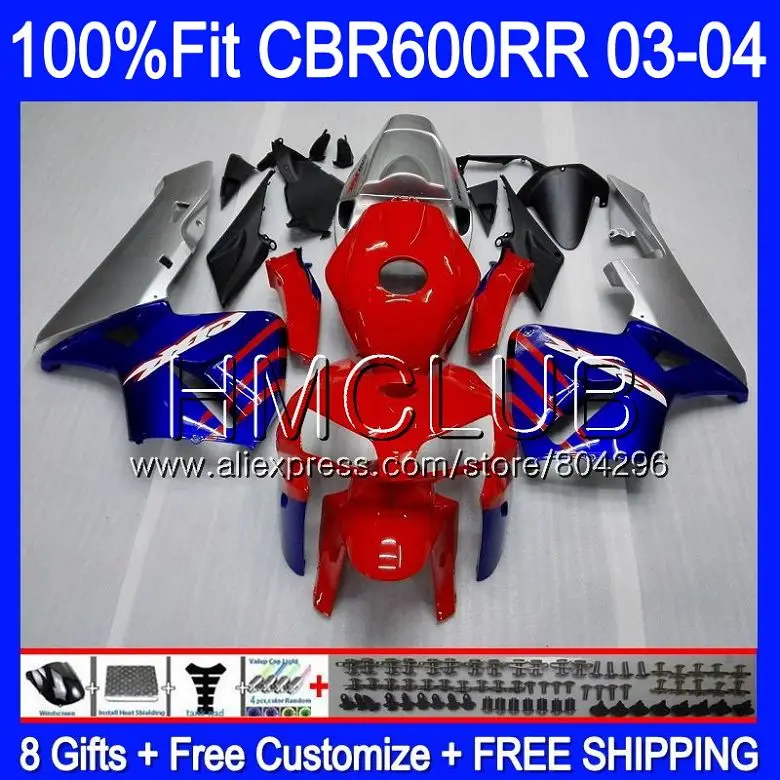 Injection For HONDA CBR600 RR CBR 600RR 600F5 03 04 63HM.1 CBR600F5 CBR600RR F5 03 04 Blue silvery CBR 600 RR 2003 2004 Fairing
Injection For HONDA CBR600 RR CBR 600RR 600F5 03 04 63HM.1 CBR600F5 CBR600RR F5 03 04 Blue silvery CBR 600 RR 2003 2004 Fairing