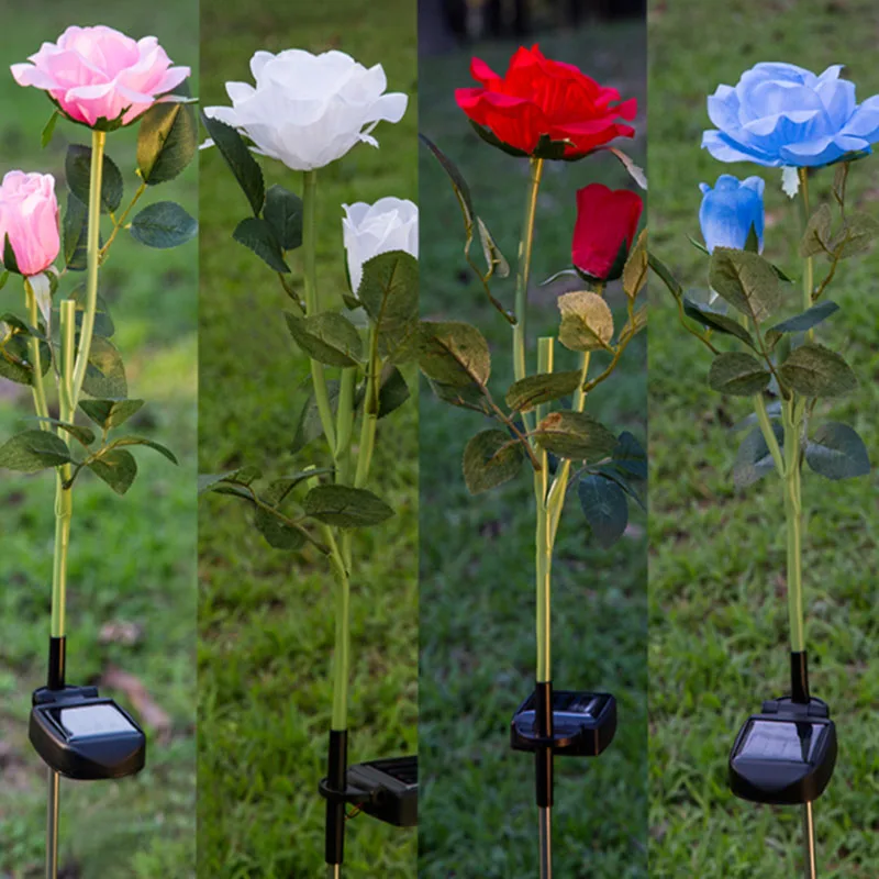 Solar Power 2 LEDs Flower Rose Garden Stake Landscape Lamp Outdoor Yard Party Decor CLH@8
Solar Power 2 LEDs Flower Rose Garden Stake Landscape Lamp Outdoor Yard Party Decor CLH@8