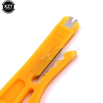 1pc Mini Strippers Network Cable Plier UTP STP Cable Cutter Telephone Wire Stripper RJ45 tool Yellow
1pc Mini Strippers Network Cable Plier UTP STP Cable Cutter Telephone Wire Stripper RJ45 tool Yellow