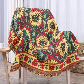 Bohemian 100% Cotton Floral blanket Slip-resistant Vintage Sunflower Sofa Towel Cover Blankets Piano Cover
Bohemian 100% Cotton Floral blanket Slip-resistant Vintage Sunflower Sofa Towel Cover Blankets Piano Cover