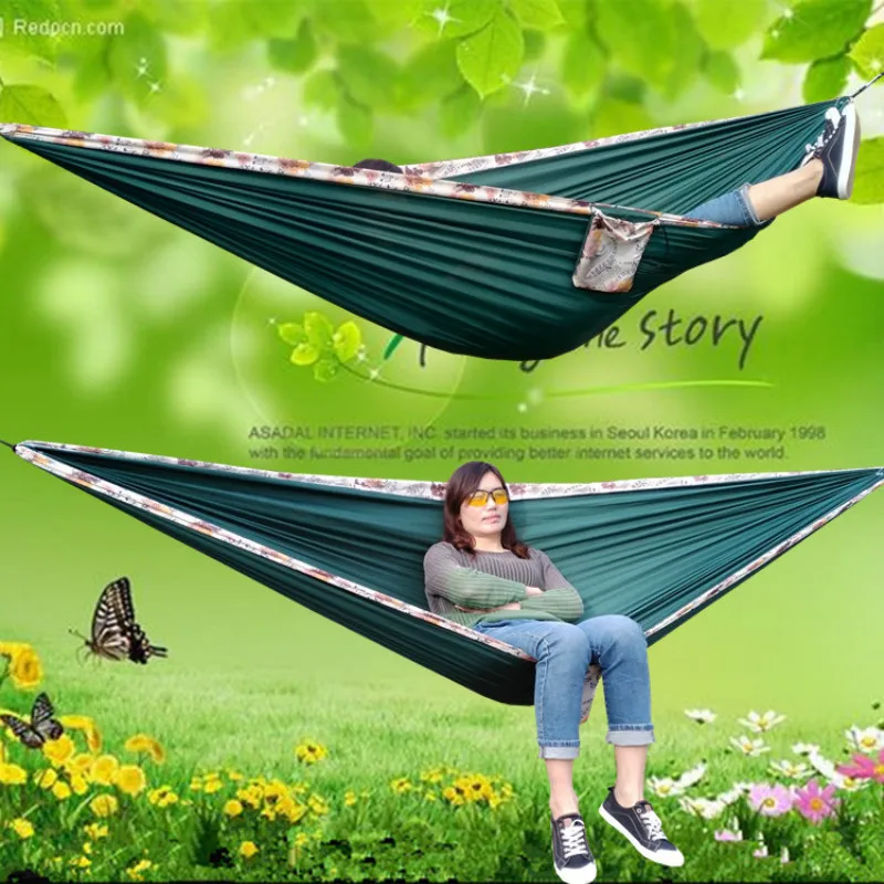 Two-person Hammock Parachute Cloth 260*160cm Swing Chair Outdoor Furniture Hanging Bed High Quality Swings Camoing Dropshipping 
Two-person Hammock Parachute Cloth 260*160cm Swing Chair Outdoor Furniture Hanging Bed High Quality Swings Camoing Dropshipping