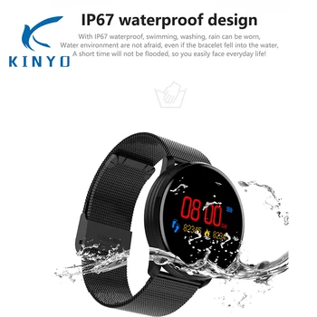 IP67 waterproof design smart band heart rate monitoring smart watch color screen single touch bracelet with 30 days life time
IP67 waterproof design smart band heart rate monitoring smart watch color screen single touch bracelet with 30 days life time