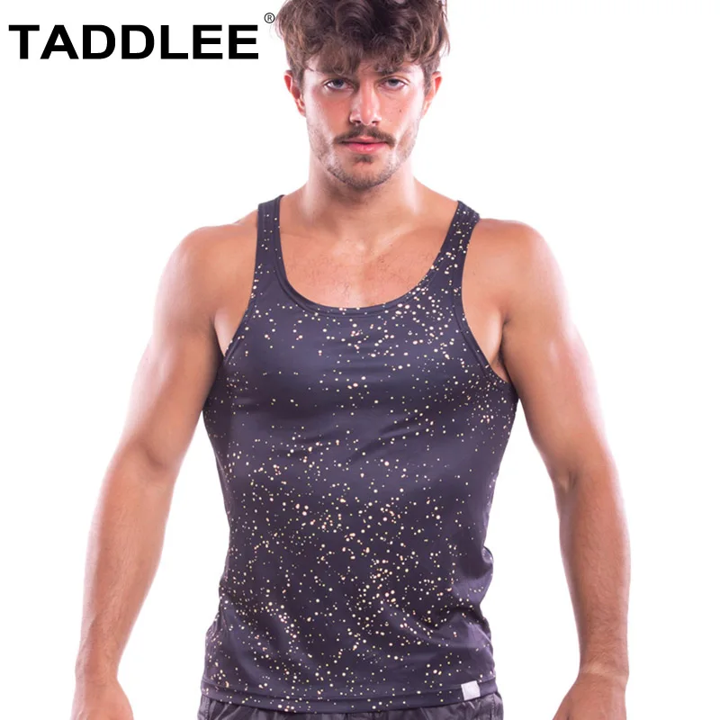 

Taddlee Brand Men Tank Top Tees Sleeveless Sports Basketball Gym TShirts Gasp Fitness Stringer Singlets 3D Printed Bodybuilding
