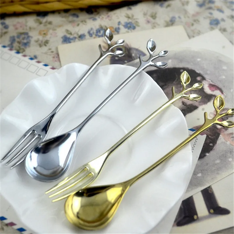 Chic Stainless Steel Coffee Spoon Branch Shape Dessert Spoon Metal Ice Cream Candy Tea Spoon Vintage Royal Tableware
Chic Stainless Steel Coffee Spoon Branch Shape Dessert Spoon Metal Ice Cream Candy Tea Spoon Vintage Royal Tableware
