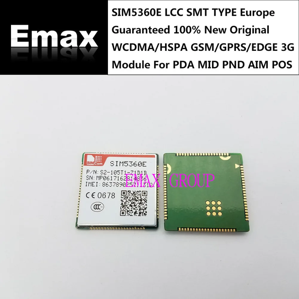 2 шт./лот SIM5360E Гарантировано 100% новый оригинальный WCDMA/к оператору сотовой связи HSPA GSM/GPRS/EDGE 3G модуль для можно крепить любые приспособления: PDA MID ПНД цель POS в европейском стиле JINYUSHI в наличии
2 шт./лот SIM5360E Гарантировано 100% новый оригинальный WCDMA/к оператору сотовой связи HSPA GSM/GPRS/EDGE 3G модуль для можно крепить любые приспособления: PDA MID ПНД цель POS в европейском стиле JINYUSHI в наличии