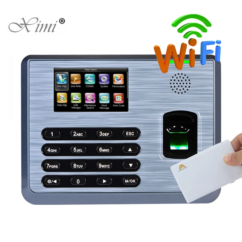 

ZK Linux System TCP/IP WIFI Biometric Fingerprint Time Attendance With 13.56MHZ MF Card Reader TX628 Fingerprint Time Clock