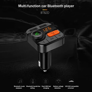 Car 3.4A Fast Charger Wireless Bluetooth Double USB Charger LED FM Transmitter Radio The Cigarette Lighter Adapter Car Parts
Car 3.4A Fast Charger Wireless Bluetooth Double USB Charger LED FM Transmitter Radio The Cigarette Lighter Adapter Car Parts