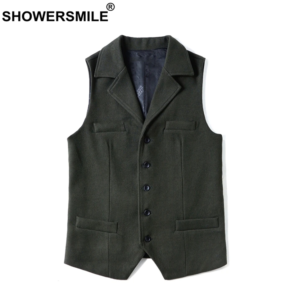 SHOWERSMILE Men Army Green Wool Dress Vest Vintage Tweed Waistcoat Men Spring Autumn Slim Fit Woolen Sleeveless Jacket Man Gilet
SHOWERSMILE Men Army Green Wool Dress Vest Vintage Tweed Waistcoat Men Spring Autumn Slim Fit Woolen Sleeveless Jacket Man Gilet