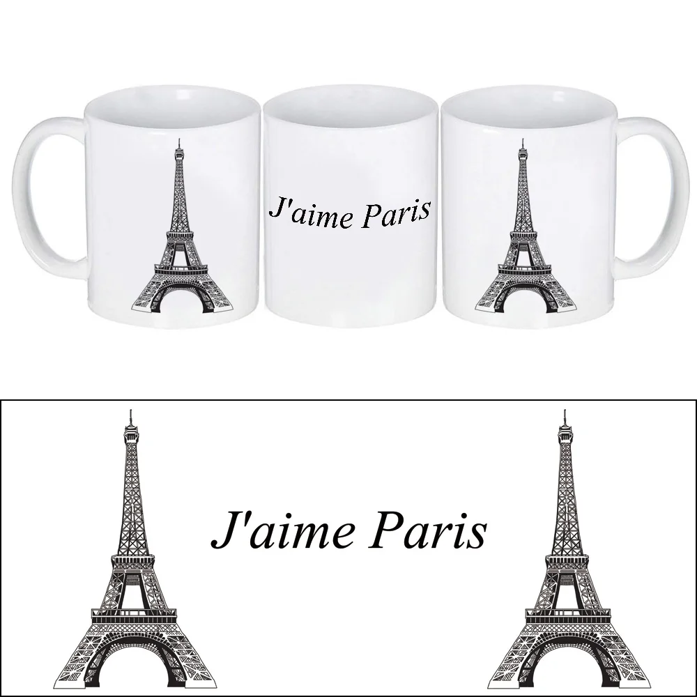 Cool Mug Ceramic Coffee Cup with Cartoon the Eiffele Tower and French Words I LOVE PARIS Printing
Cool Mug Ceramic Coffee Cup with Cartoon the Eiffele Tower and French Words I LOVE PARIS Printing