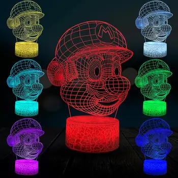 Cartoon Figure Super Mario 3D Lamp Multicolor Night Light Children's Christmas Gift Bedroom USB LED Home Decorative Lighting
Cartoon Figure Super Mario 3D Lamp Multicolor Night Light Children's Christmas Gift Bedroom USB LED Home Decorative Lighting