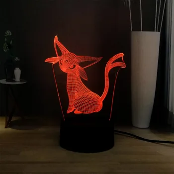 Pokemon Series LED Night Light Lovely Espeon 3D Illusion Table Lamp USB Touch Bedroom Night Lamp Desk Lamp Kids Birthday Toys
Pokemon Series LED Night Light Lovely Espeon 3D Illusion Table Lamp USB Touch Bedroom Night Lamp Desk Lamp Kids Birthday Toys