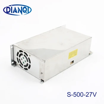DIANQI power suply 27v 500w input 220v ac to dc power supply ac dc converter high quality led driver S-500-27
DIANQI power suply 27v 500w input 220v ac to dc power supply ac dc converter high quality led driver S-500-27