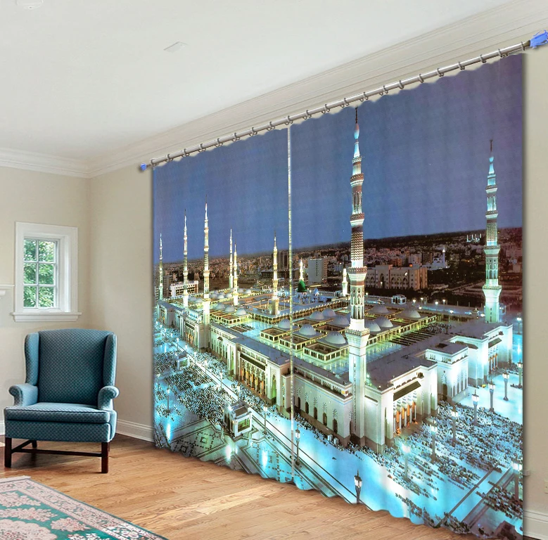 Mecca mosque 3D digital printing stereo soundproof curtain high precision black wire
Mecca mosque 3D digital printing stereo soundproof curtain high precision black wire