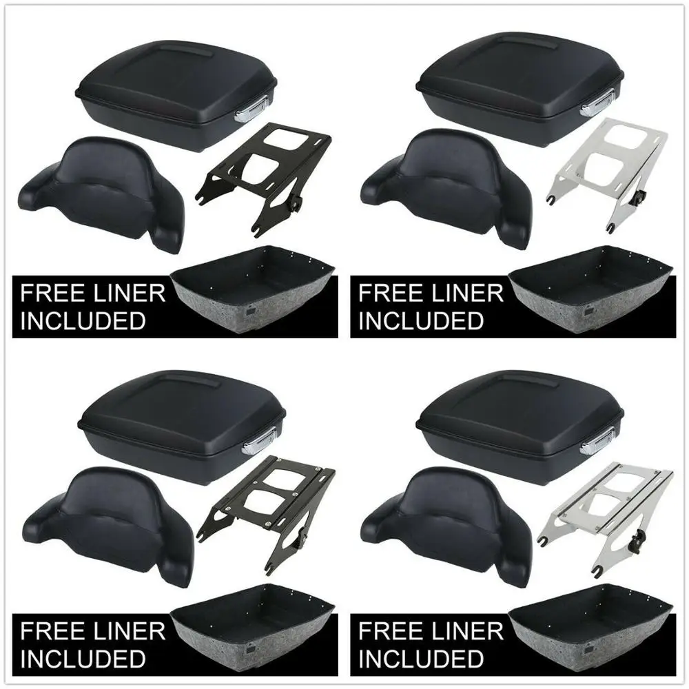 Motorcycle Chopped Trunk Backrest Rack For Harley Tour Pack Street Touring Electra Glide 14-18 |