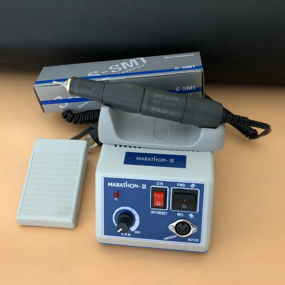 Dental Lab MARATHON Micromotor Machine N3 35K RPM Polishing Handpiece or E type Electric Motor contra angle & straight handpiece
Dental Lab MARATHON Micromotor Machine N3 35K RPM Polishing Handpiece or E type Electric Motor contra angle & straight handpiece