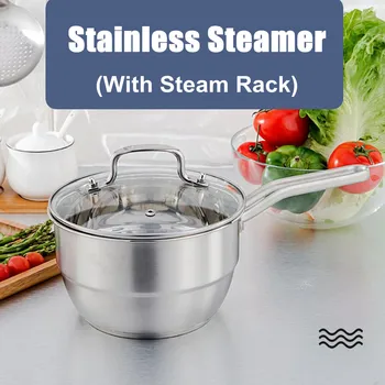 Stainless Steel Double Layer Steamer Soup Steaming Pot Multi-function Cookware Boilers Cooker Gas Stove Supplies With Steam Rack
Stainless Steel Double Layer Steamer Soup Steaming Pot Multi-function Cookware Boilers Cooker Gas Stove Supplies With Steam Rack