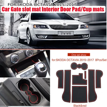 8pcs For Skoda Octavia 2015-2017 Car Door Groove Mat Gate Slot Pad Car Gate slot mat Interior Door Pad/Cup mats Car Accessories
8pcs For Skoda Octavia 2015-2017 Car Door Groove Mat Gate Slot Pad Car Gate slot mat Interior Door Pad/Cup mats Car Accessories