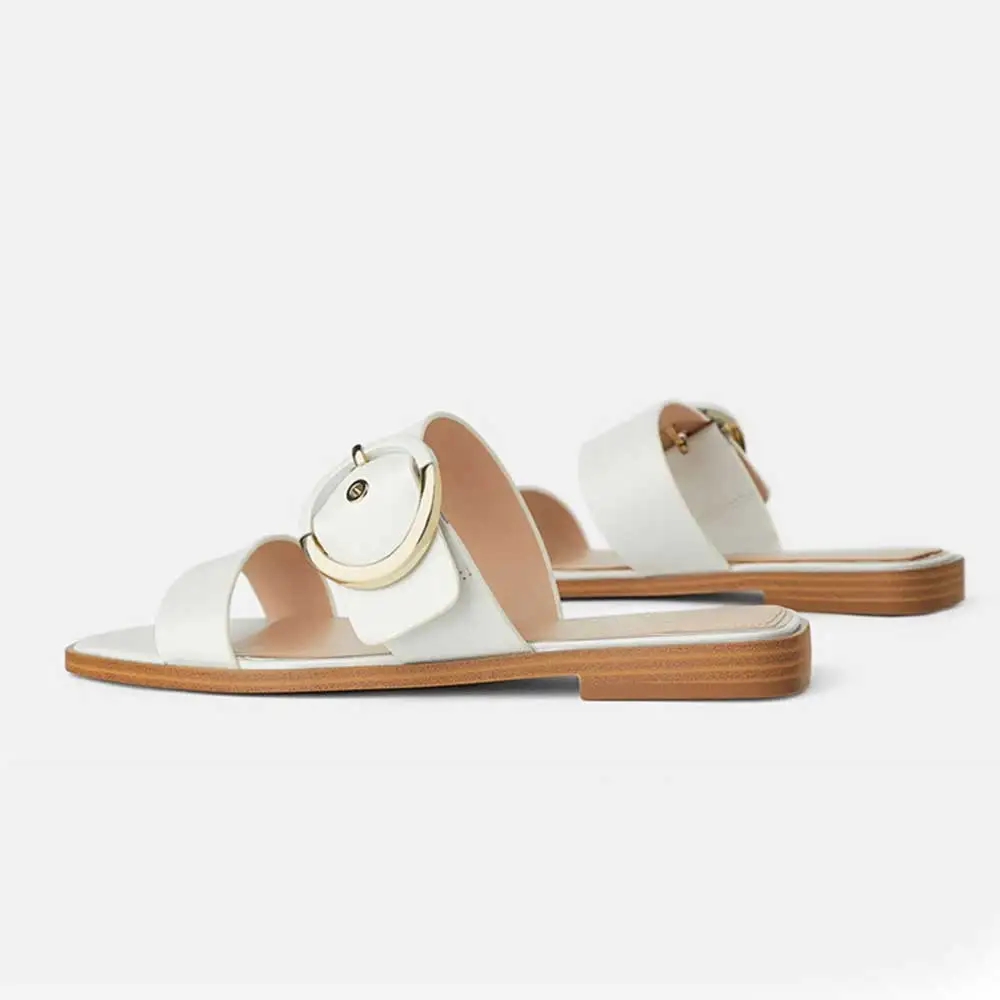2019 new high quality flat sandals two-color buckle tendon bottom design brand women's shoes
2019 new high quality flat sandals two-color buckle tendon bottom design brand women's shoes