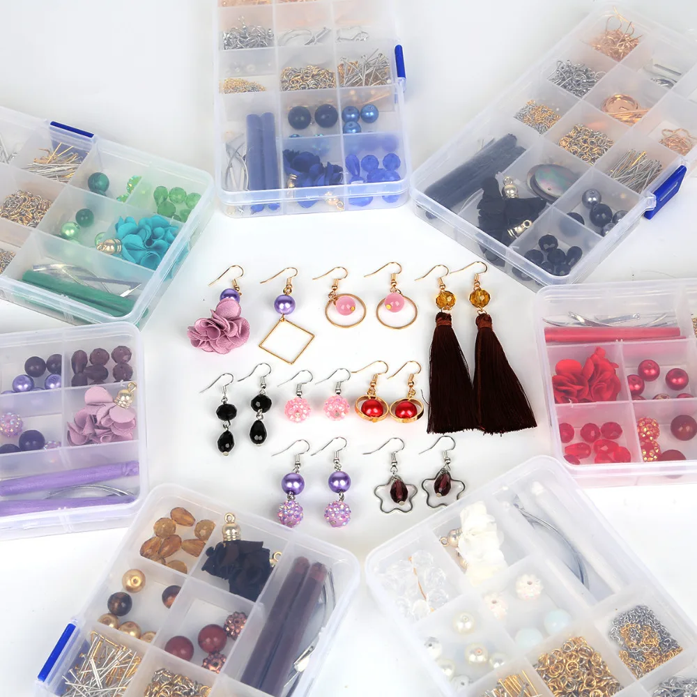 Top 1 Box 15 Grid DIY Beads Kit Multicolor Tassel Charm Acrylic Beads Hooks Pendant For Earring Making Jewelry Accessories
Top 1 Box 15 Grid DIY Beads Kit Multicolor Tassel Charm Acrylic Beads Hooks Pendant For Earring Making Jewelry Accessories