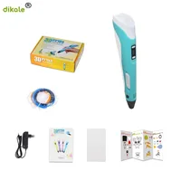 dikale 3D pens LED Display Screen 2nd Generation 1.75mm PLA DIY Smart 3D Printing Drawing Printer Pen 3 D Pen Best Gift For Kids image