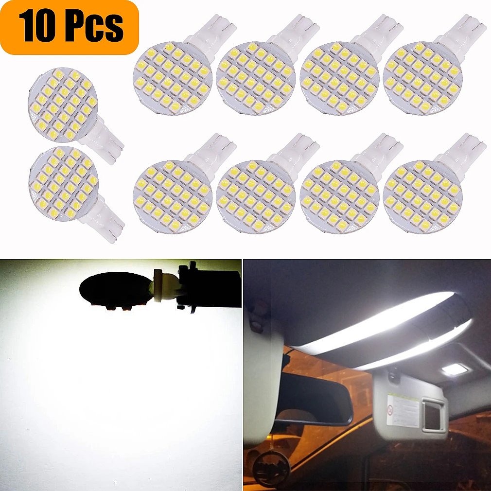10Pcs Hot Sale T10 194 168 W5W 24 LED 1210 SMD RV Boat Car Auto Wedge Side Lights Lamp Bulb DC12V
10Pcs Hot Sale T10 194 168 W5W 24 LED 1210 SMD RV Boat Car Auto Wedge Side Lights Lamp Bulb DC12V