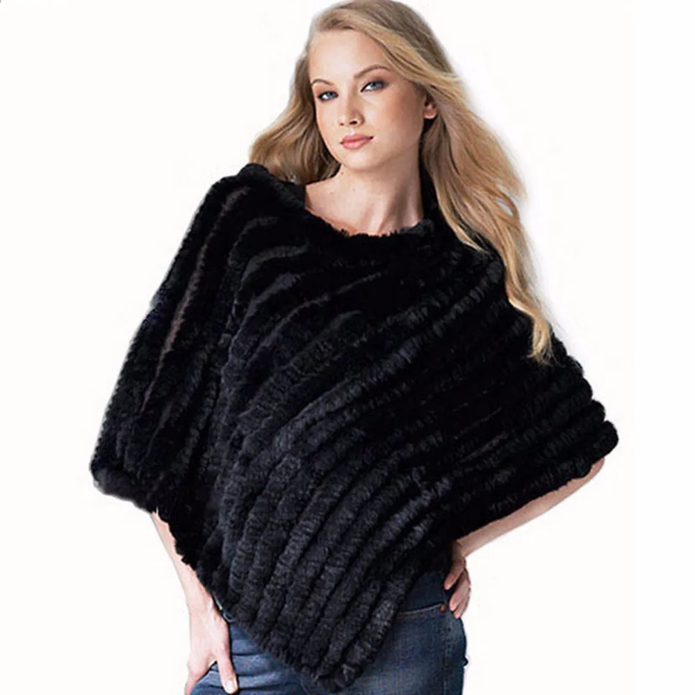 ZY82003 Classics Style Women Winter Fashion Knitted Real Rabbit Fur Warm O-Neck Poncho Many Colors Scarf Outerwear Coat
ZY82003 Classics Style Women Winter Fashion Knitted Real Rabbit Fur Warm O-Neck Poncho Many Colors Scarf Outerwear Coat