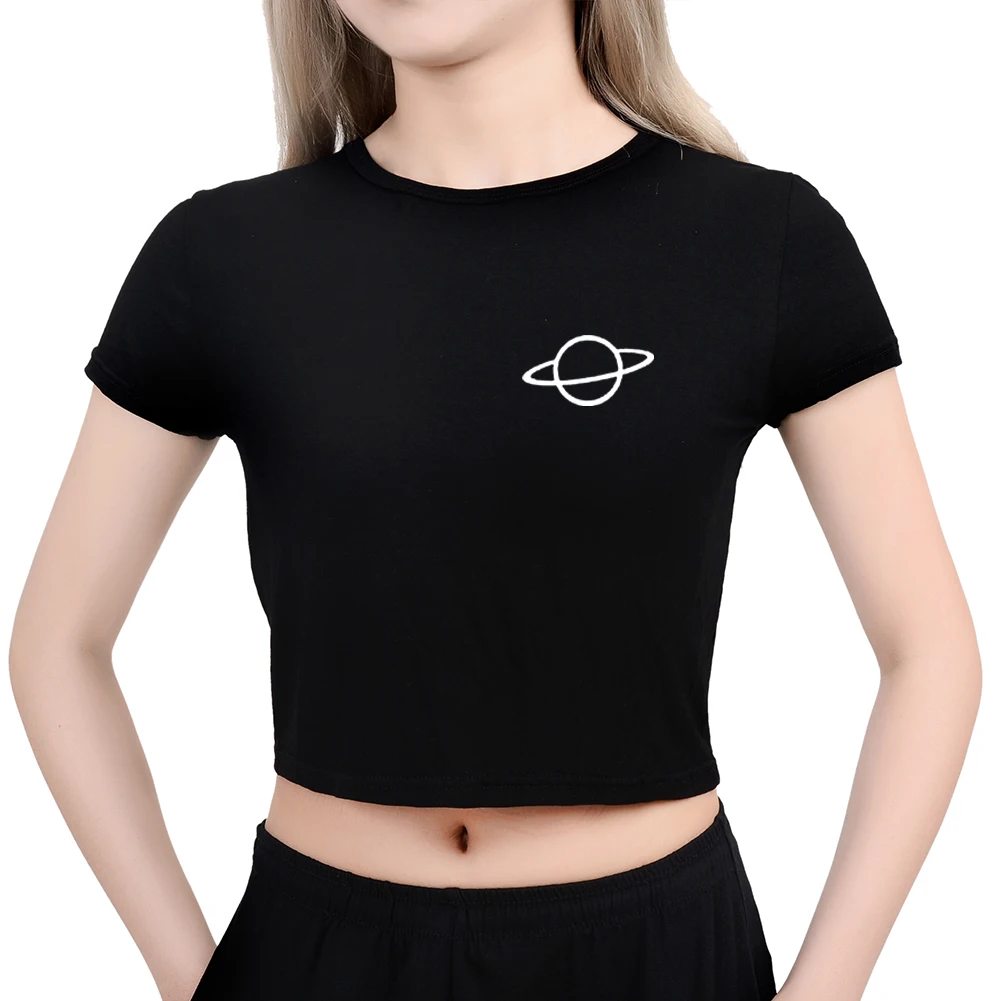 Planet Space Graphic Crop top T-shirt short sleeve tee t shirt women cotton letters prints tees female summer style hot sale
Planet Space Graphic Crop top T-shirt short sleeve tee t shirt women cotton letters prints tees female summer style hot sale