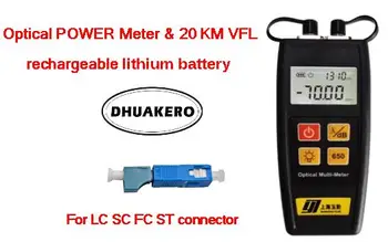 free shipping AB24F all in one YJ550AP/CP FTTH Fiber Optical Power Meter 20km Visual fault locator rechargeable lithium battery
free shipping AB24F all in one YJ550AP/CP FTTH Fiber Optical Power Meter 20km Visual fault locator rechargeable lithium battery