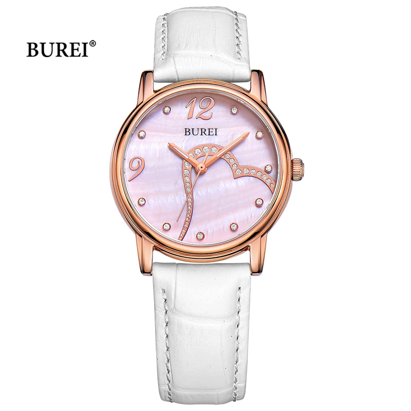 BUREI Brand Ladies Fashion Rose Gold Watch Women Luxury Waterproof Sapphire Leather Casual Quartz Wristwatch Relogio Feminino
BUREI Brand Ladies Fashion Rose Gold Watch Women Luxury Waterproof Sapphire Leather Casual Quartz Wristwatch Relogio Feminino