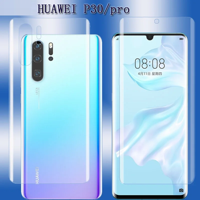Мягкая защитная пленка на переднюю и заднюю панель для Huawei P30 P20lite Pro Y9 2019 Honor V10 V20
