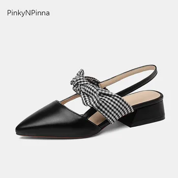 women's slingback pumps black block heel real cow leather plaid fabric bow tie summer cover toe elegant dress shoes for party
women's slingback pumps black block heel real cow leather plaid fabric bow tie summer cover toe elegant dress shoes for party