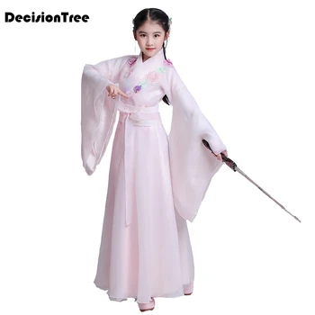 Ancient Chinese Hanfu Costume Traditional Kids Children Girl Ming Tang Han Dynasty Hanfu Dress Performance Embroidery Costume
Ancient Chinese Hanfu Costume Traditional Kids Children Girl Ming Tang Han Dynasty Hanfu Dress Performance Embroidery Costume