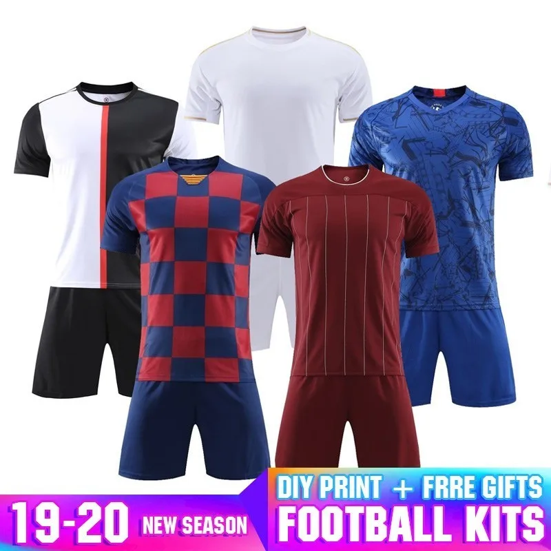 19-20 New Season Champion Football Jerseys Team Customized DIY Any Name Logo Soccer Uniform+Free Socks For Kids&Men Sportswears
19-20 New Season Champion Football Jerseys Team Customized DIY Any Name Logo Soccer Uniform+Free Socks For Kids&Men Sportswears