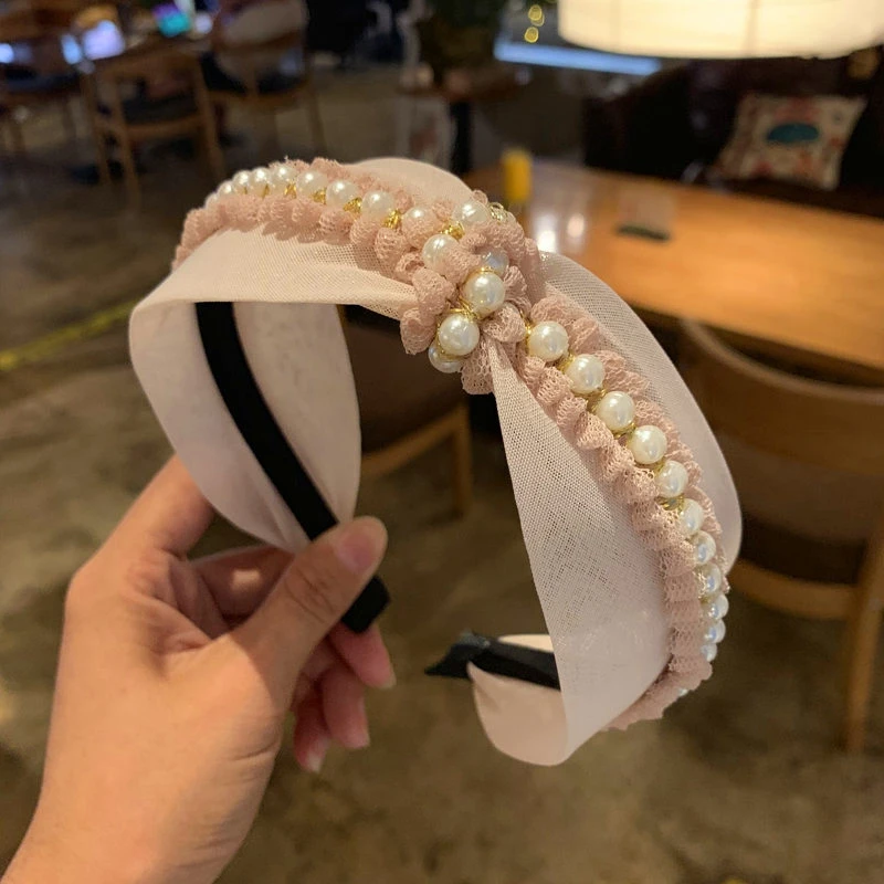 Fashion Korean Pearl Hairbands Women Simple Patchwork High Elastic Headband Bezel Vintage Hair Hoop Accessories Party Wholesale
Fashion Korean Pearl Hairbands Women Simple Patchwork High Elastic Headband Bezel Vintage Hair Hoop Accessories Party Wholesale