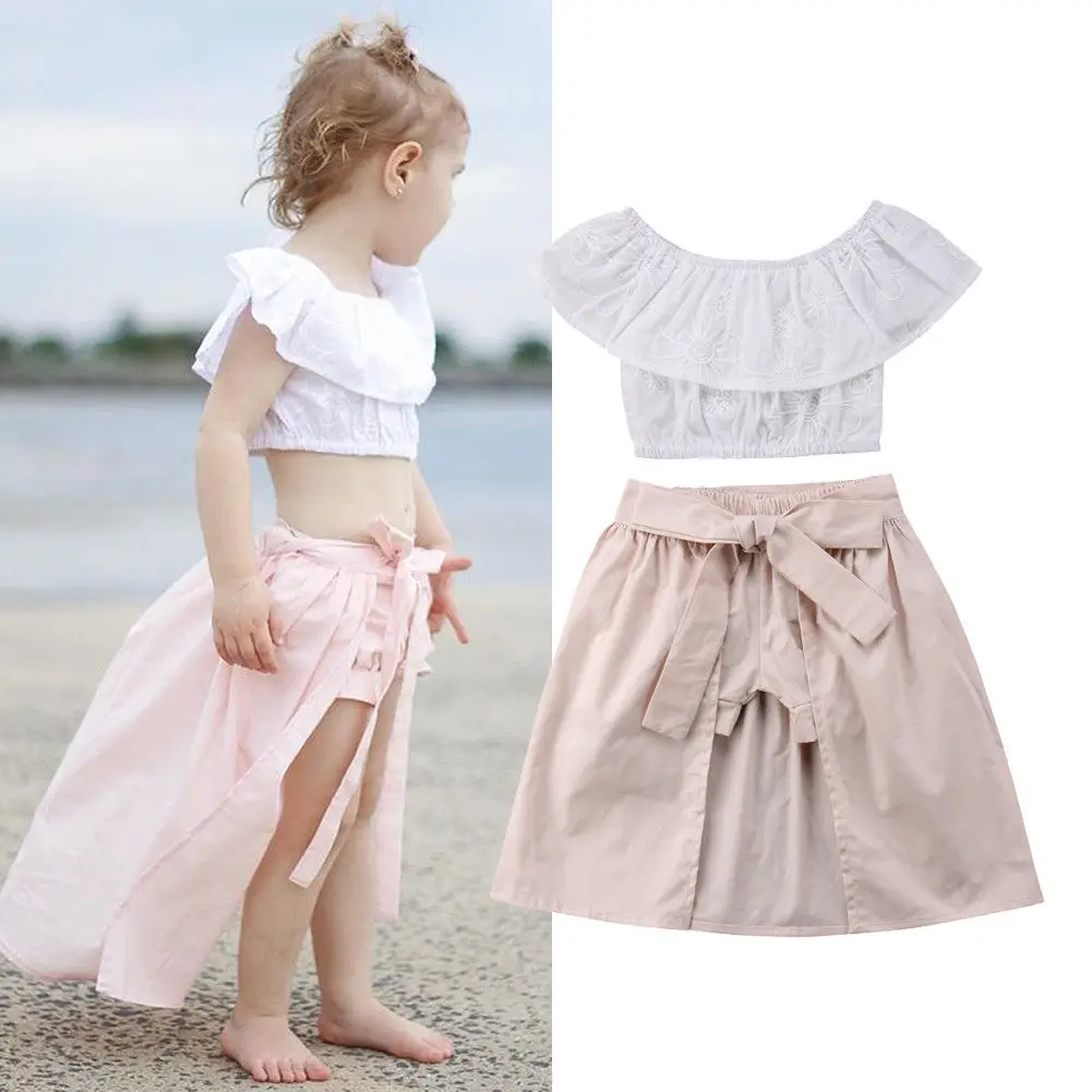 Toddler Baby Girls Lovely Pretty Summer Clothes Sets White Petal Sleeve T-Shirts Tops Pink Shorts Belt Skirts 3PCS
Toddler Baby Girls Lovely Pretty Summer Clothes Sets White Petal Sleeve T-Shirts Tops Pink Shorts Belt Skirts 3PCS