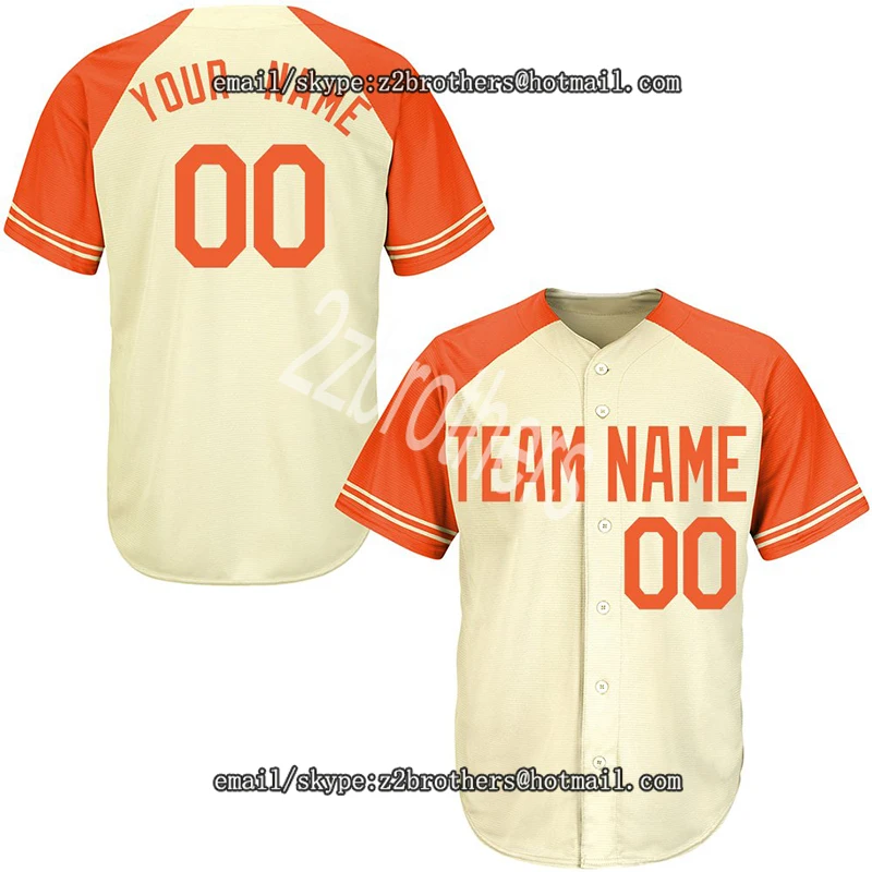 Customized Cream Mixed Full Button Baseball Jersey Sewn with Any High School College Your Team Logo Name Number Men Women Child
Customized Cream Mixed Full Button Baseball Jersey Sewn with Any High School College Your Team Logo Name Number Men Women Child
