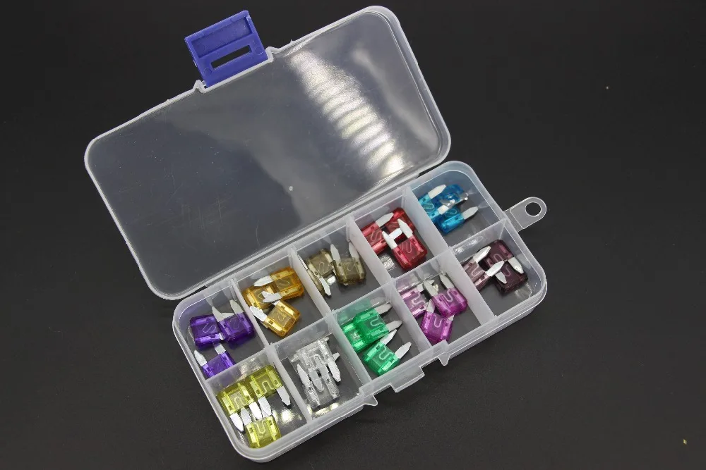 100PCS 3~40A Samll Size Auto fuse, 10pcs for each specification, The fuse Insurance insert Lights Fuse with box and clip
100PCS 3~40A Samll Size Auto fuse, 10pcs for each specification, The fuse Insurance insert Lights Fuse with box and clip