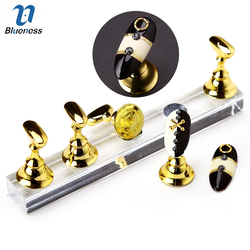 Blueness 1Set Gold Magnetic Showing Shelf Checker Design False Nail Tips Display Stand Practice Holder Manicure Nail Salon Tools
Blueness 1Set Gold Magnetic Showing Shelf Checker Design False Nail Tips Display Stand Practice Holder Manicure Nail Salon Tools