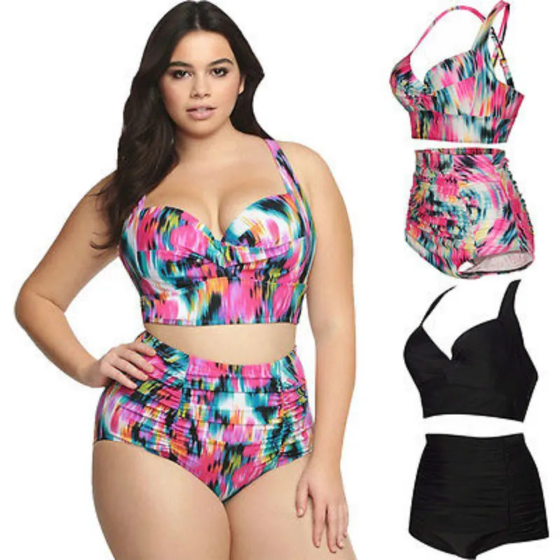 Women Sexy Plus Size Bikini Set 2017 Halterneck Push Up Padded Bra Swimwear Swimsuit Beachwear L-4XL Plus Size Women Bikinis
Women Sexy Plus Size Bikini Set 2017 Halterneck Push Up Padded Bra Swimwear Swimsuit Beachwear L-4XL Plus Size Women Bikinis