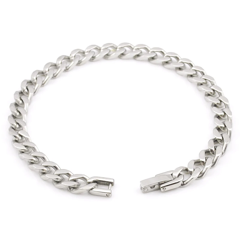 GOKADIMA Fashion Curb Chain 21cm 7mm Mens Boys Bracelet Flat Stainless Link Jewelry Wholesale WB505
GOKADIMA Fashion Curb Chain 21cm 7mm Mens Boys Bracelet Flat Stainless Link Jewelry Wholesale WB505