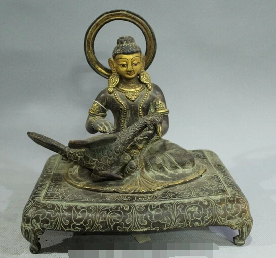 wholesale factory 8" Tibet Buddhism Temple Bronze 24K Gold White Tara Kwan-yin Buddha Duck Statue
wholesale factory 8" Tibet Buddhism Temple Bronze 24K Gold White Tara Kwan-yin Buddha Duck Statue