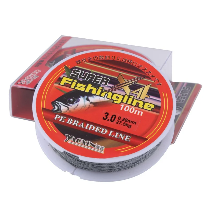 100m/300m Fishing Lines 4 Strands Strong PE Braided Fishing Wire for Sea Fishing Multifilament Carp Fishing Leader Line 0.4#-8#
100m/300m Fishing Lines 4 Strands Strong PE Braided Fishing Wire for Sea Fishing Multifilament Carp Fishing Leader Line 0.4#-8#