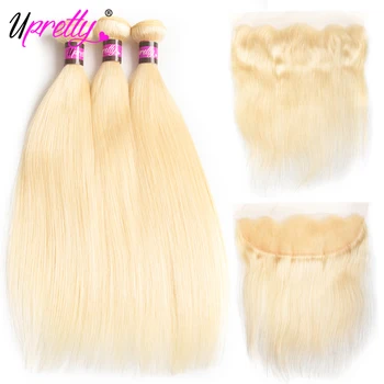 Upretty 1B 613 Blonde Bundles With Frontal Closure HD Transparent Lace Frontal With Bundles Brazilian Human Hair With Frontal
Upretty 1B 613 Blonde Bundles With Frontal Closure HD Transparent Lace Frontal With Bundles Brazilian Human Hair With Frontal