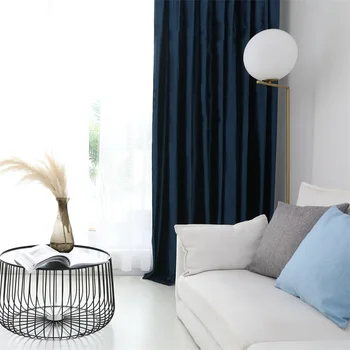High Shading Italian Flannel Curtains Dark Blue Luxury Velvet Fabric For Living Room Bedroom Luxury Home Decor T118#4
High Shading Italian Flannel Curtains Dark Blue Luxury Velvet Fabric For Living Room Bedroom Luxury Home Decor T118#4
