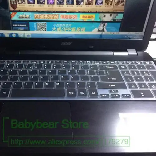 15.6 Keyboard Protector Cover Skin for Acer Aspire E5-572G 571G E1-572G V3-572G 772 e1 v3 e5-572 571 570g V3-772G V3-571G
15.6 Keyboard Protector Cover Skin for Acer Aspire E5-572G 571G E1-572G V3-572G 772 e1 v3 e5-572 571 570g V3-772G V3-571G