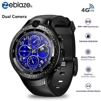 Zeblaze THOR 4 Dual 4G LTE Smart Watch 5.0MP+5.0MP Dual Camera 1GB+16GB GPS/GLONASS Nano SIM WiFi BT Smartwatch for iOS/Android
Zeblaze THOR 4 Dual 4G LTE Smart Watch 5.0MP+5.0MP Dual Camera 1GB+16GB GPS/GLONASS Nano SIM WiFi BT Smartwatch for iOS/Android