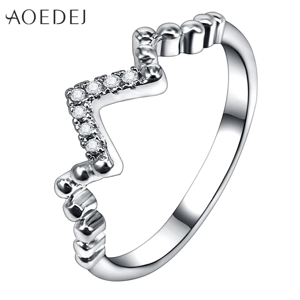 AOEDEJ V Shape Thin Ring for Women Wave Crystal Engagement Rings Silver Rose Gold Color Female Wedding Rings Party Bague Jewelry
AOEDEJ V Shape Thin Ring for Women Wave Crystal Engagement Rings Silver Rose Gold Color Female Wedding Rings Party Bague Jewelry