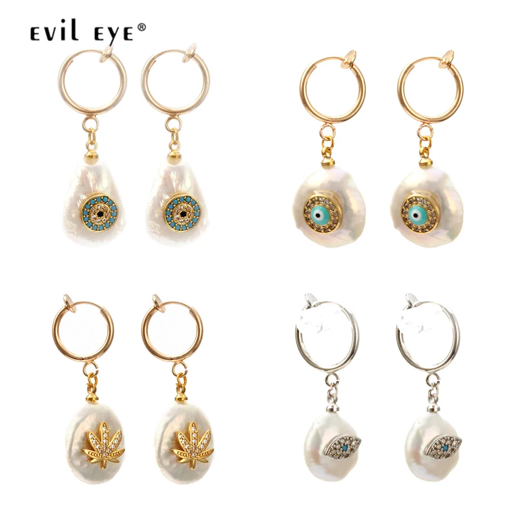 EVIL EYE Pearl Dangle Earrings Micro Pave Flower Drop Earrings Hanging Gold Silver Color Circle Fashion Jewelry for Women EY6276
EVIL EYE Pearl Dangle Earrings Micro Pave Flower Drop Earrings Hanging Gold Silver Color Circle Fashion Jewelry for Women EY6276